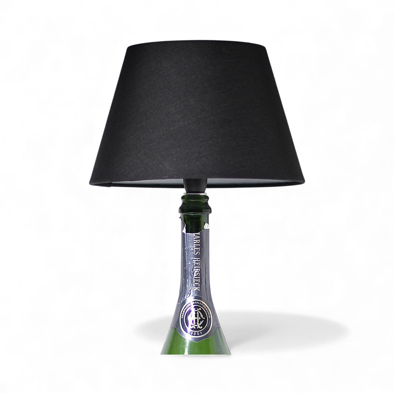 Dom P. Champagne Bottle Lamp Handmade Table Lamp 75 cl