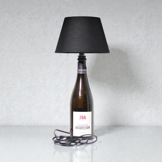 744 Champagne Lampada Bottiglia da Tavolo Handmade 75 cl