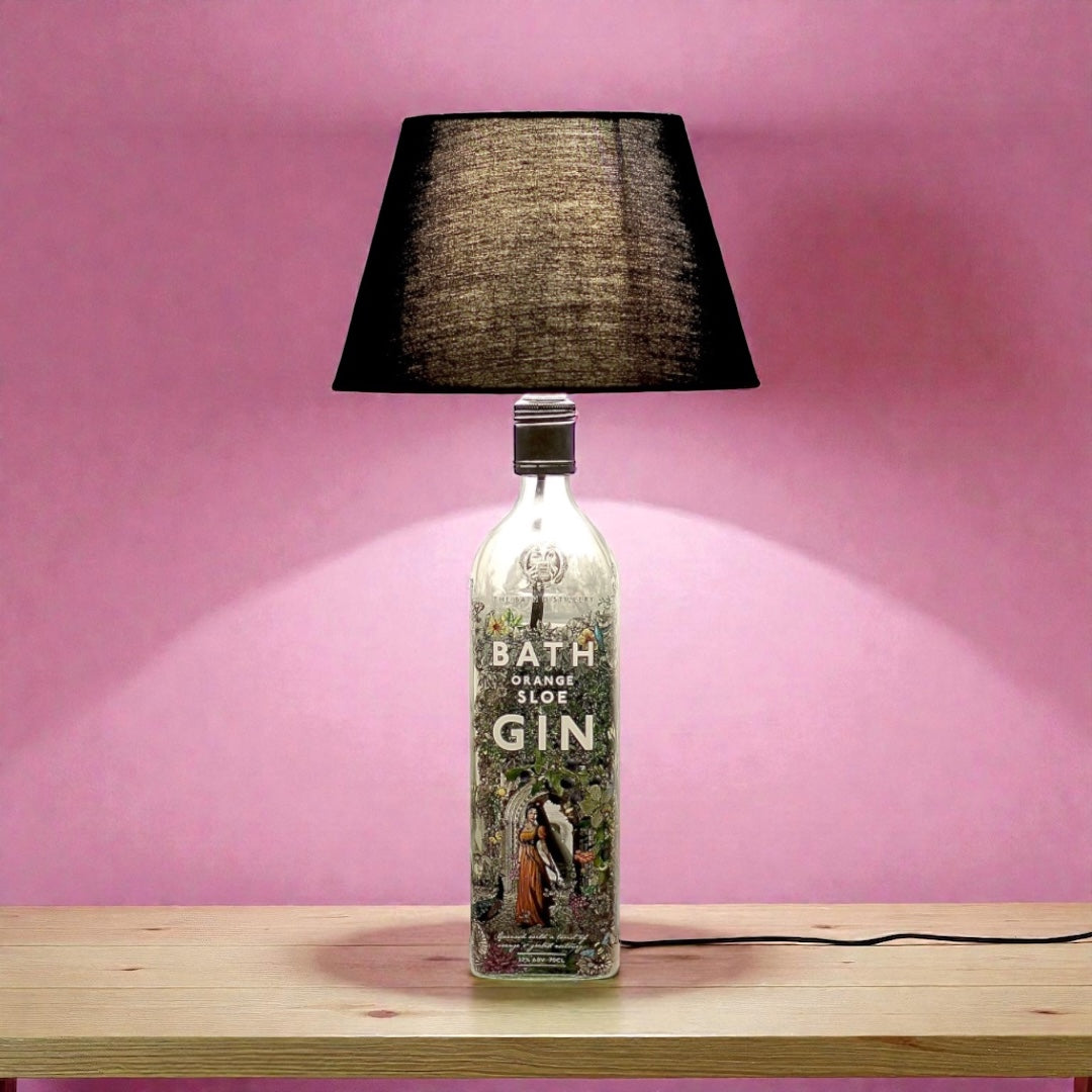 Bath Gin Lampada Bottiglia da Tavolo Handmade 70 cl