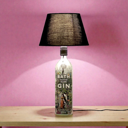 Bath Gin Lampada Bottiglia da Tavolo Handmade 70 cl