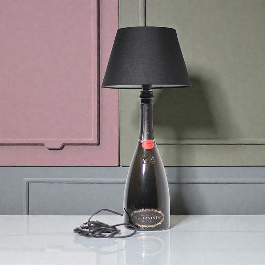 Bellavista Brut Franciacorta Lampada Bottiglia da Tavolo Handmade 75 cl
