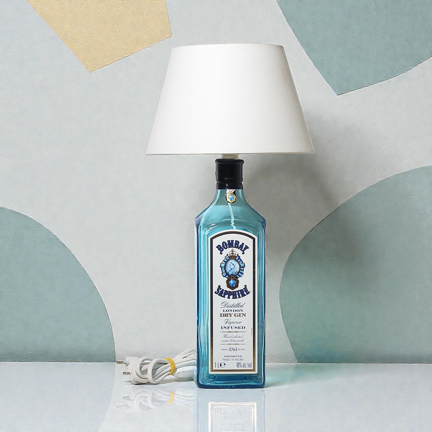 Bombay Gin Lampada Bottiglia da Tavolo Handmade 1.0 lt