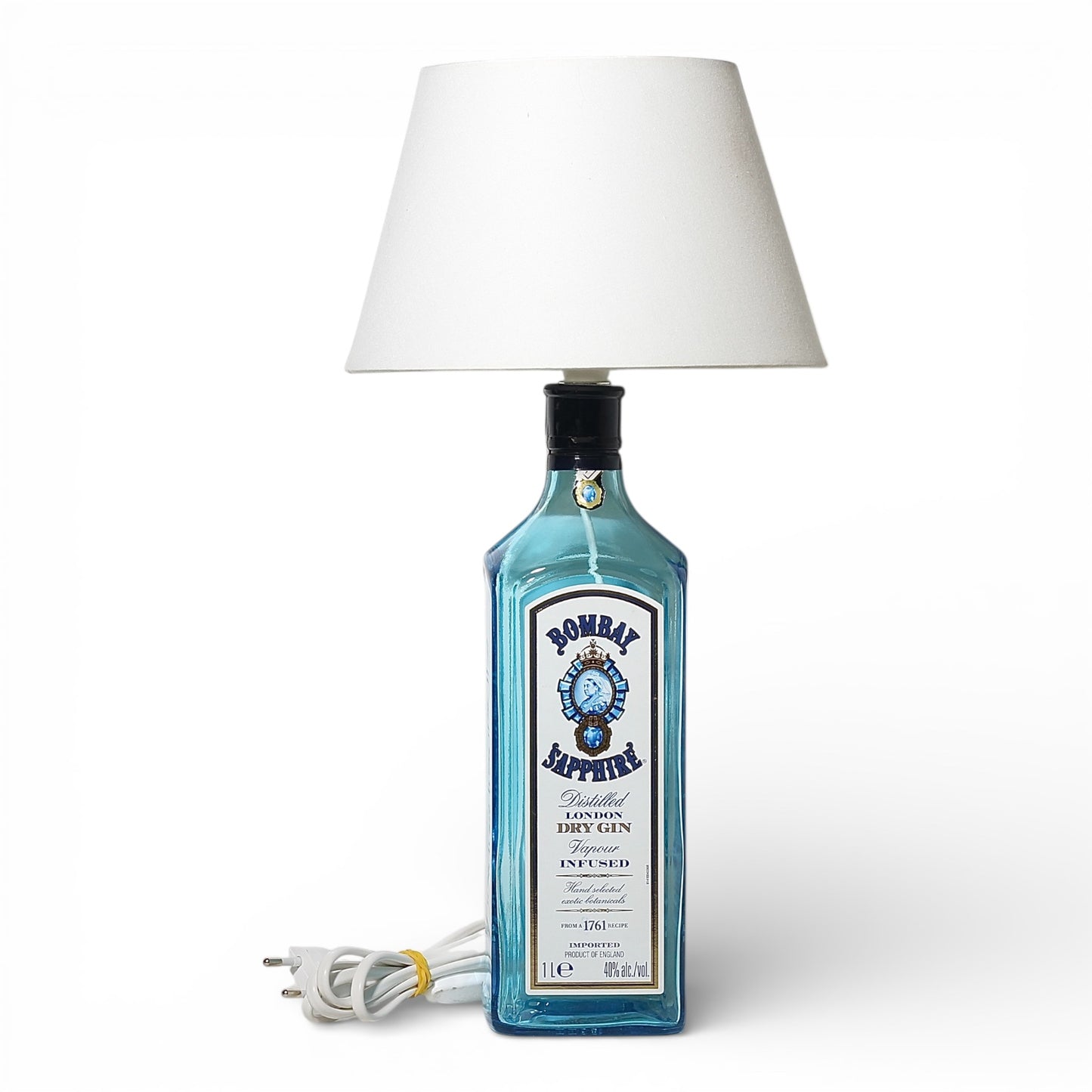 Bombay Gin Lampada Bottiglia da Tavolo Handmade 1.0 lt