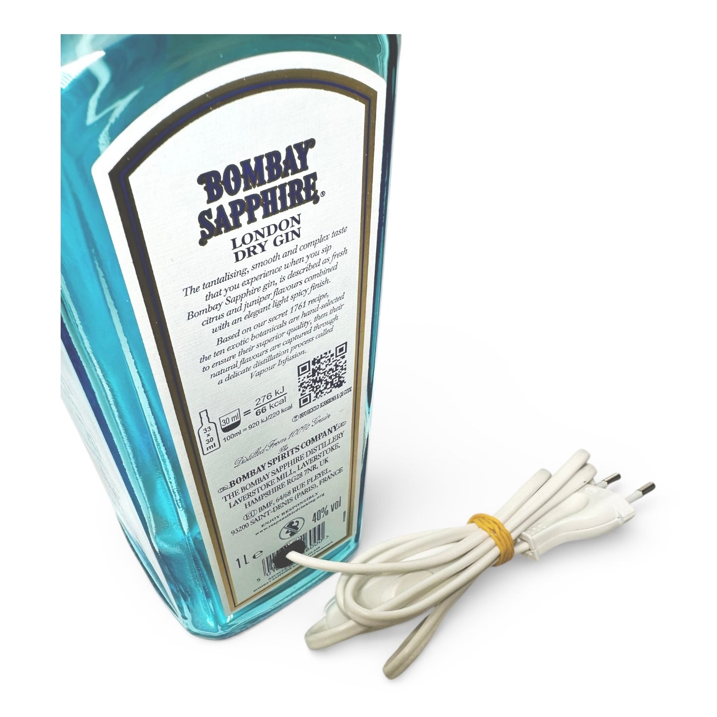 Bombay Gin Lampada Bottiglia da Tavolo Handmade 1.0 lt