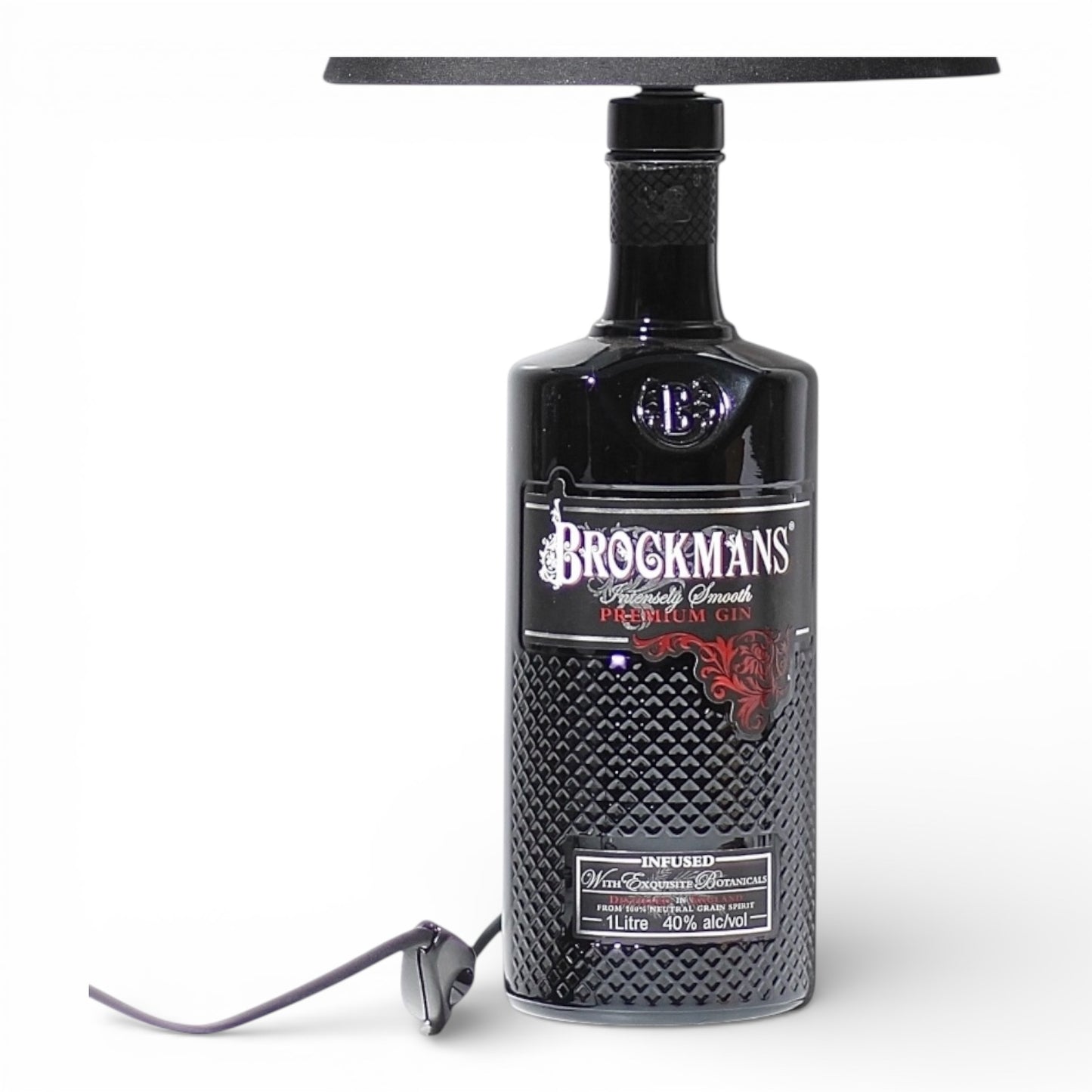 Brockmans Gin Lampada Bottiglia da Tavolo Handmade 70 cl