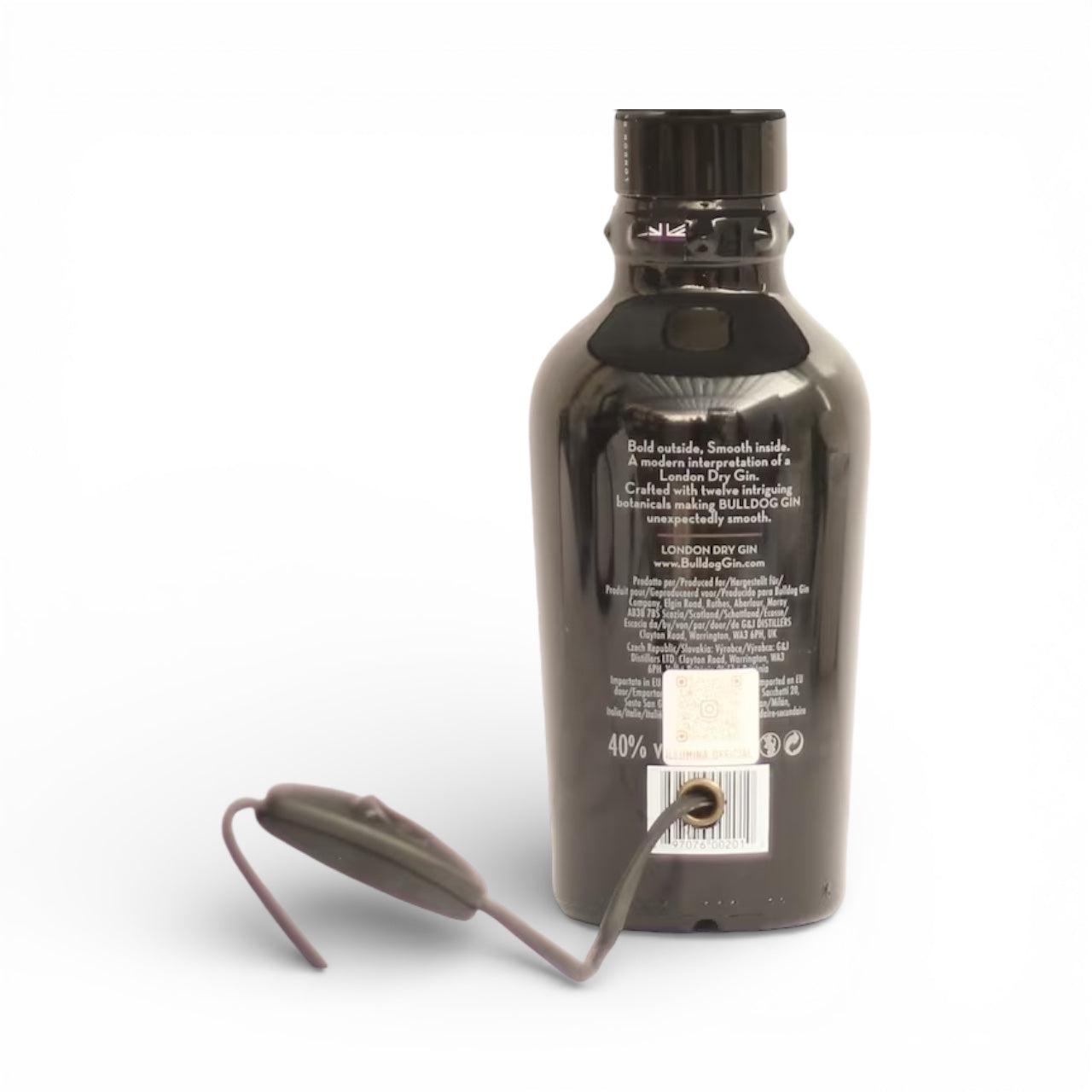 Bulldog Gin Lampada Bottiglia da Tavolo Handmade 70 cl