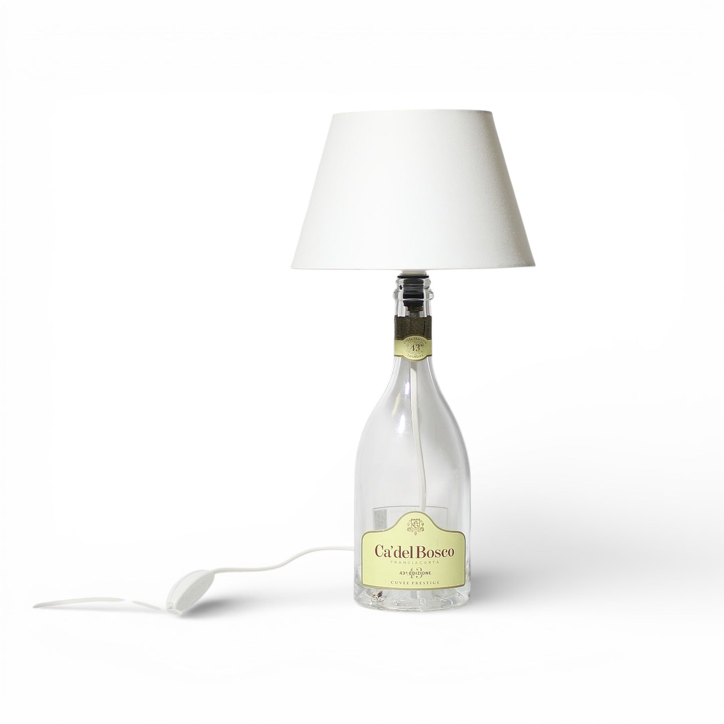 Dom P. Champagne Bottle Lamp Handmade Table Lamp 75 cl