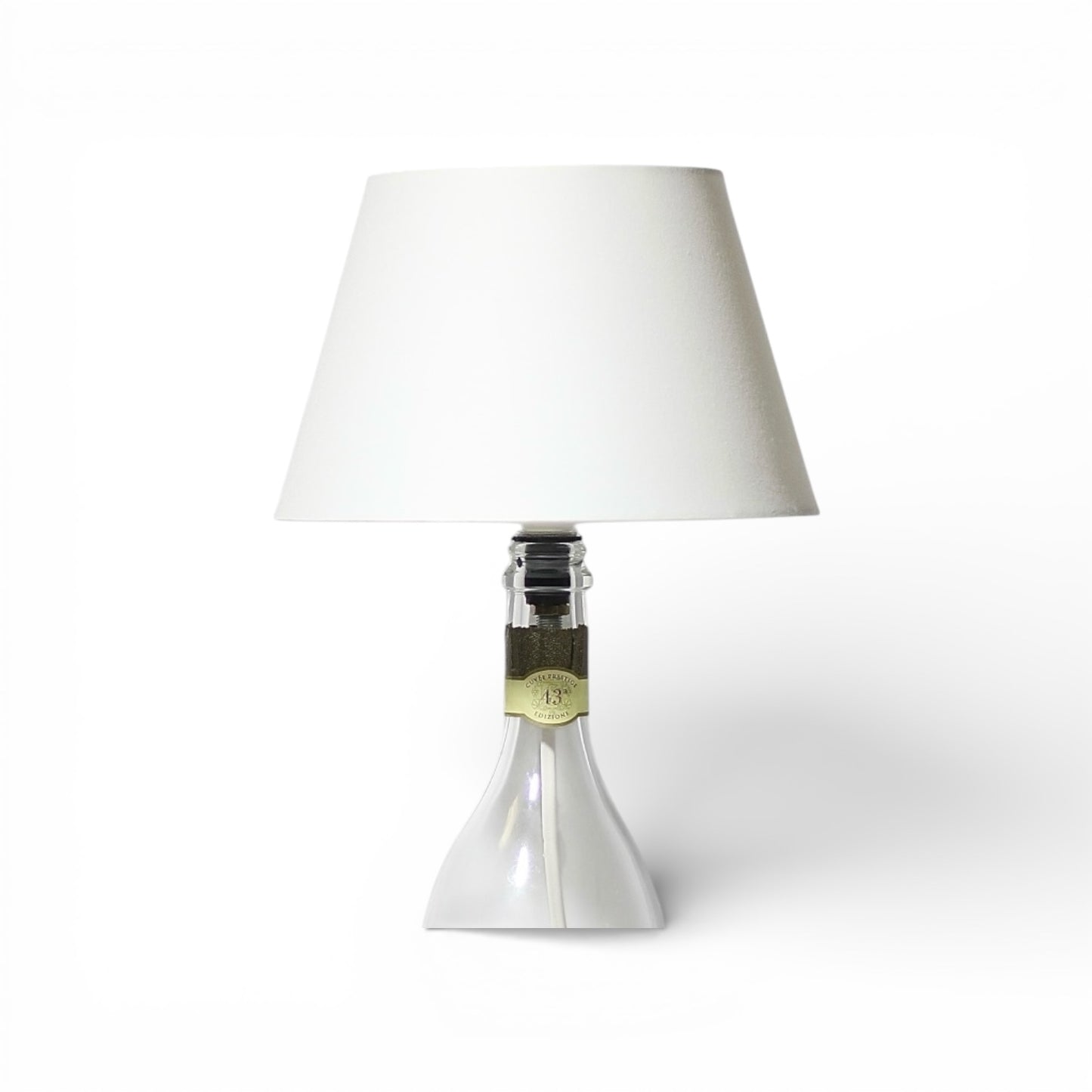 Dom P. Champagne Bottle Lamp Handmade Table Lamp 75 cl
