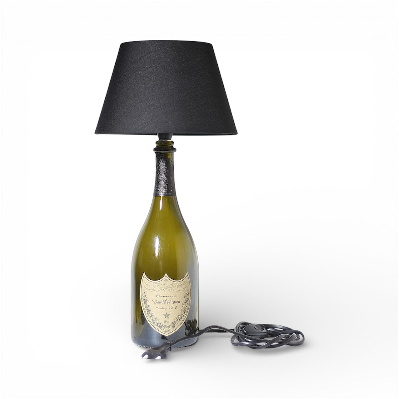 Dom P. Champagne Lampada Bottiglia da Tavolo Handmade 75 cl