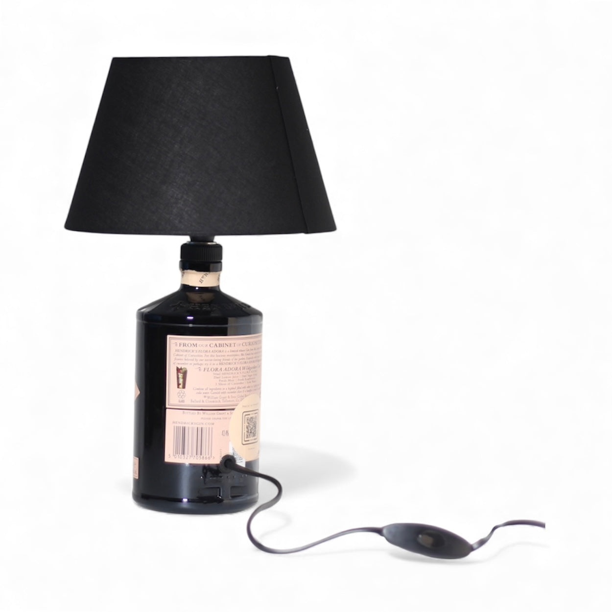 Hendrick's Gin Flora Adora Table Lamp Bottle Handmade 70 cl