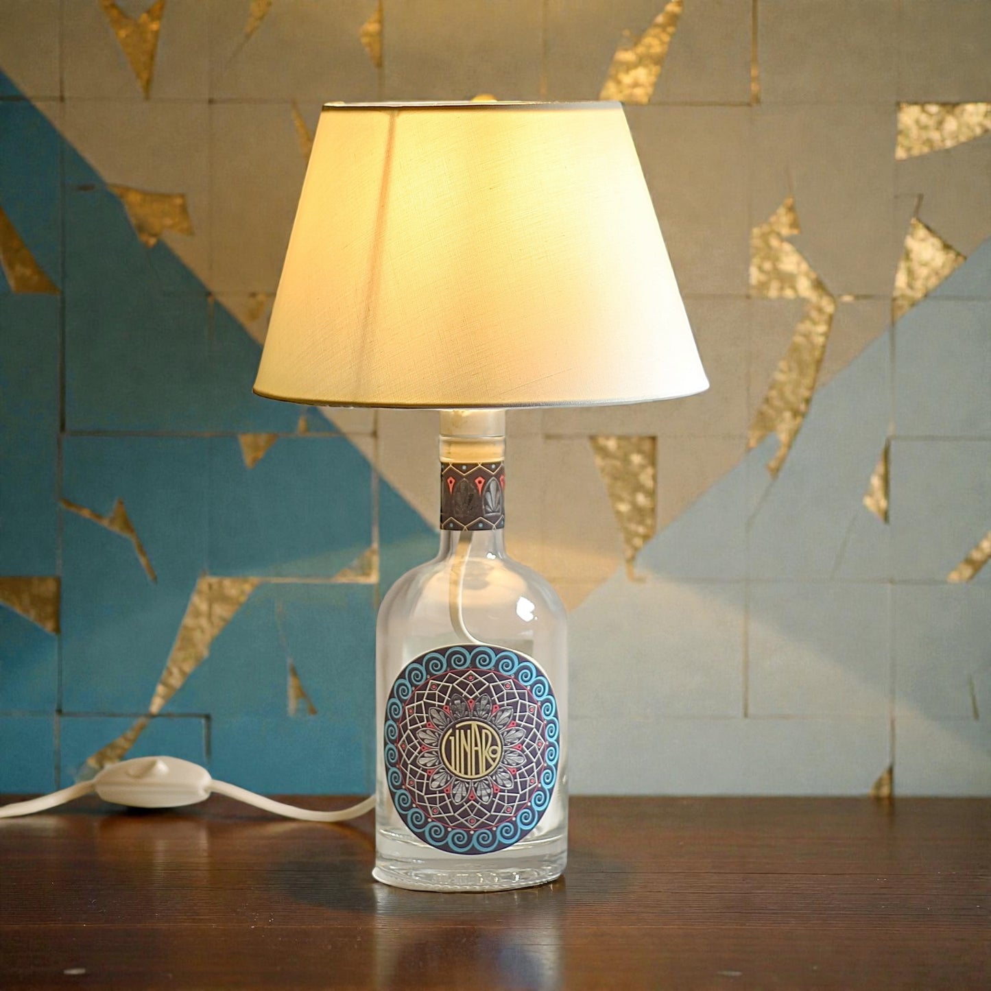 Malfy Blood Orange Handmade Table Lamp Bottle 70 cl 