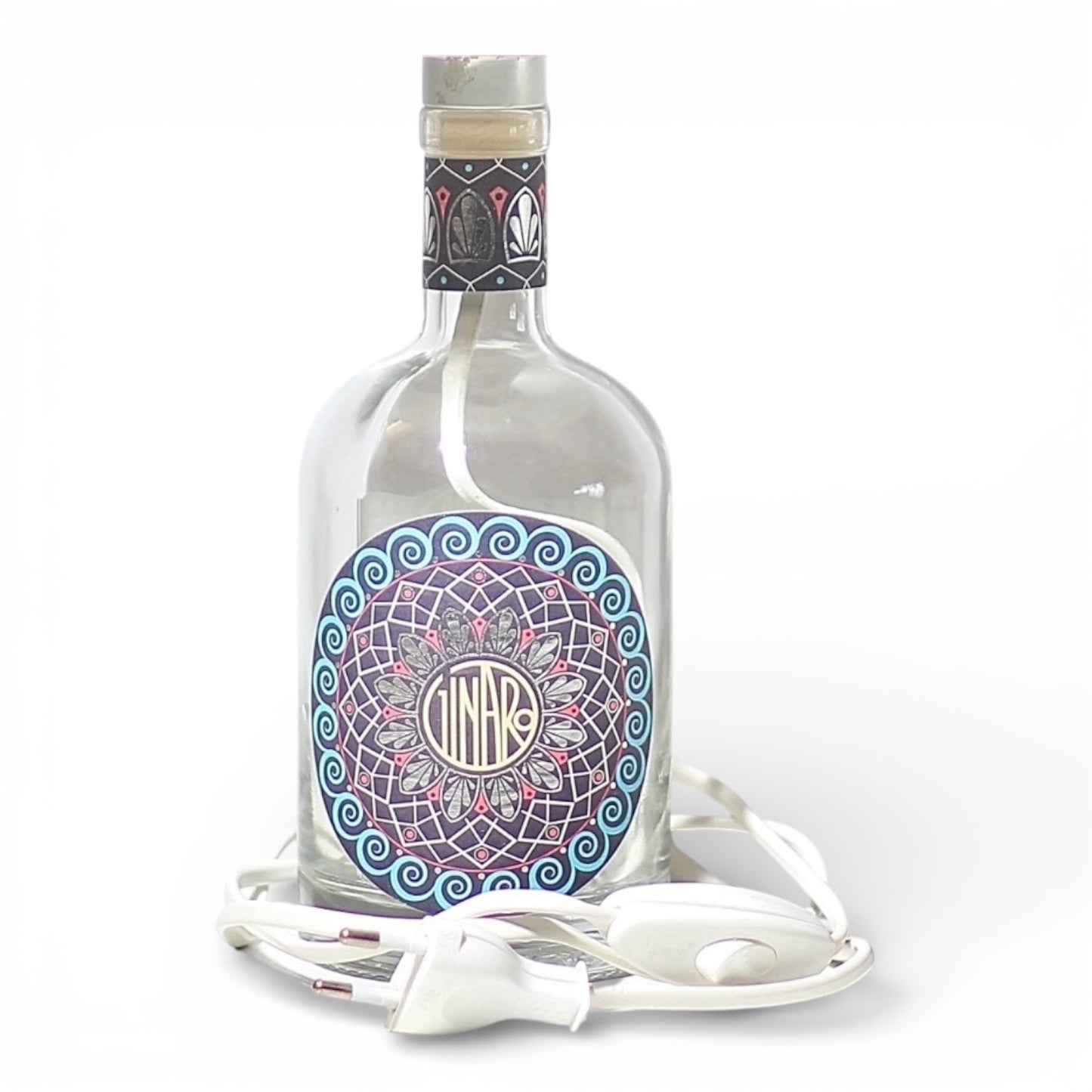 Malfy Blood Orange Handmade Table Lamp Bottle 70 cl 