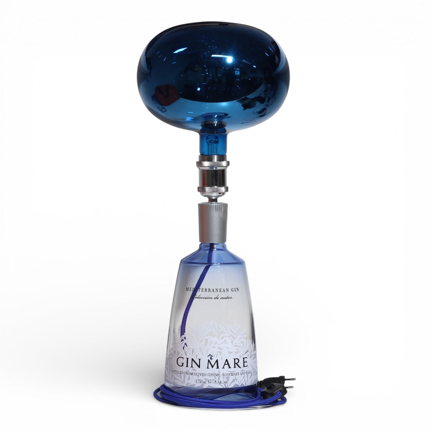 Gin Mare Lampada Bottiglia da Tavolo Handmade 1.75 lt
