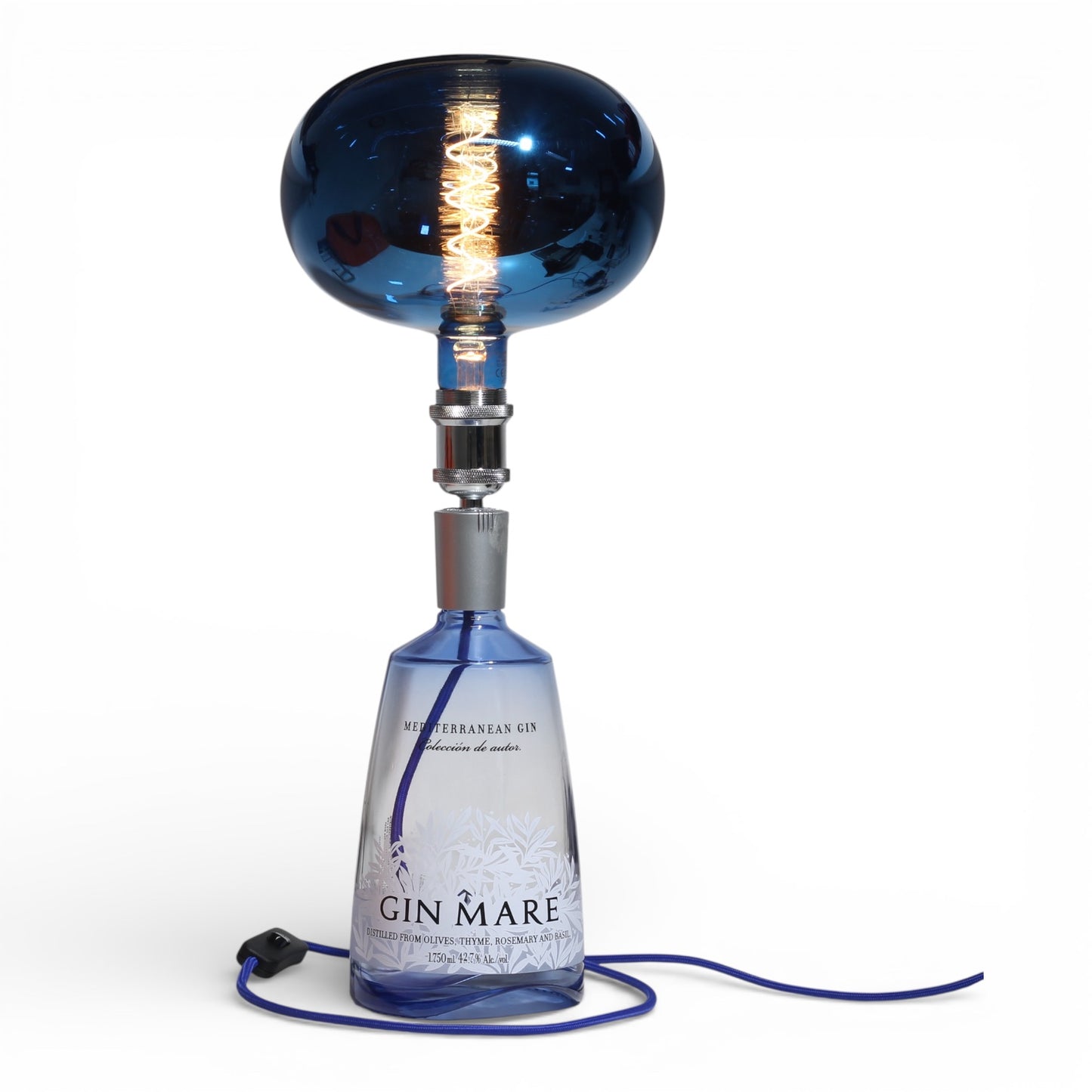 Gin Mare Lampada Bottiglia da Tavolo Handmade 1.75 lt