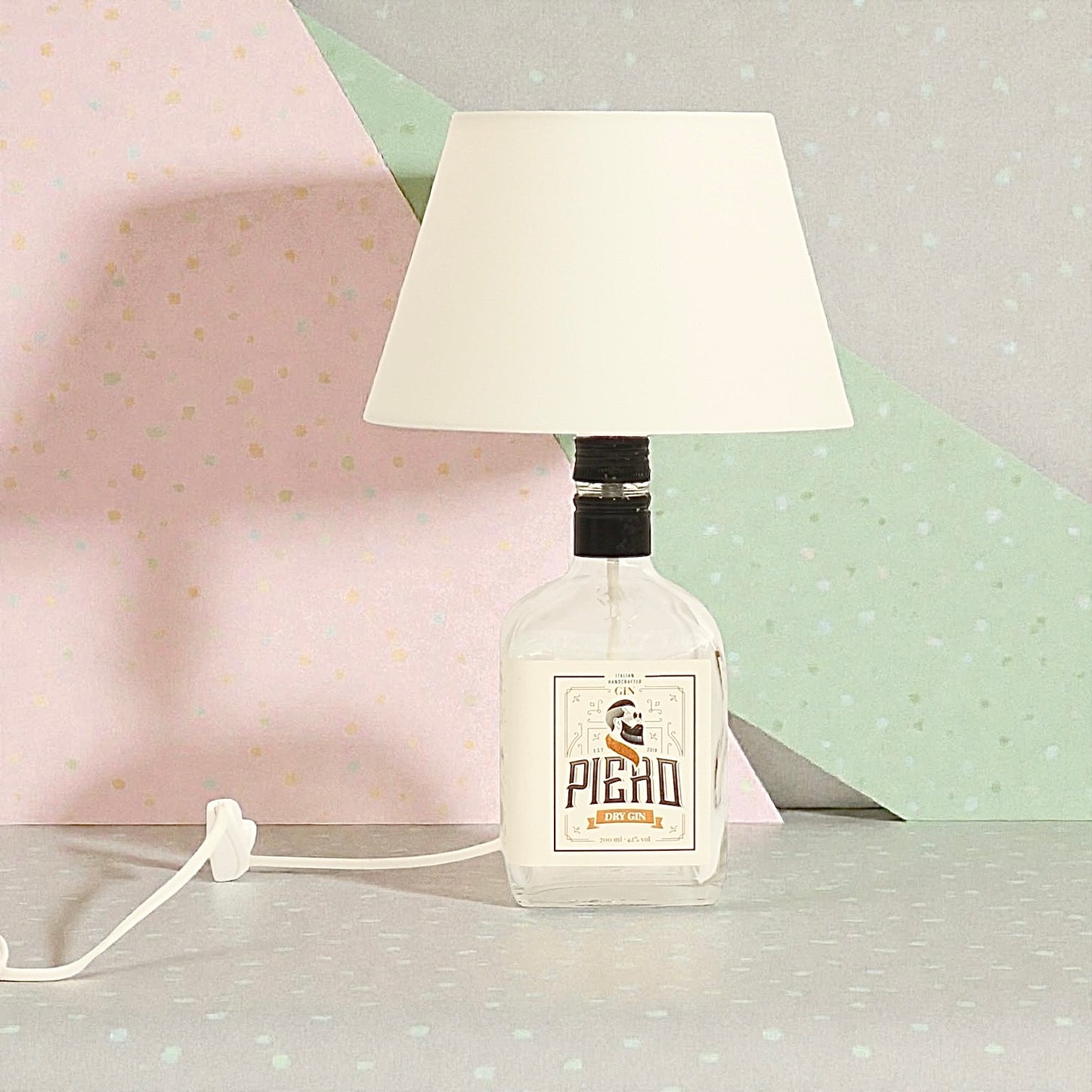 Malfy Blood Orange Handmade Table Lamp Bottle 70 cl 