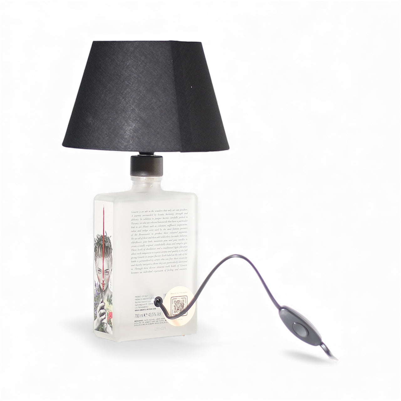 GinArte Lampada Bottiglia da Tavolo Handmade 70 cl