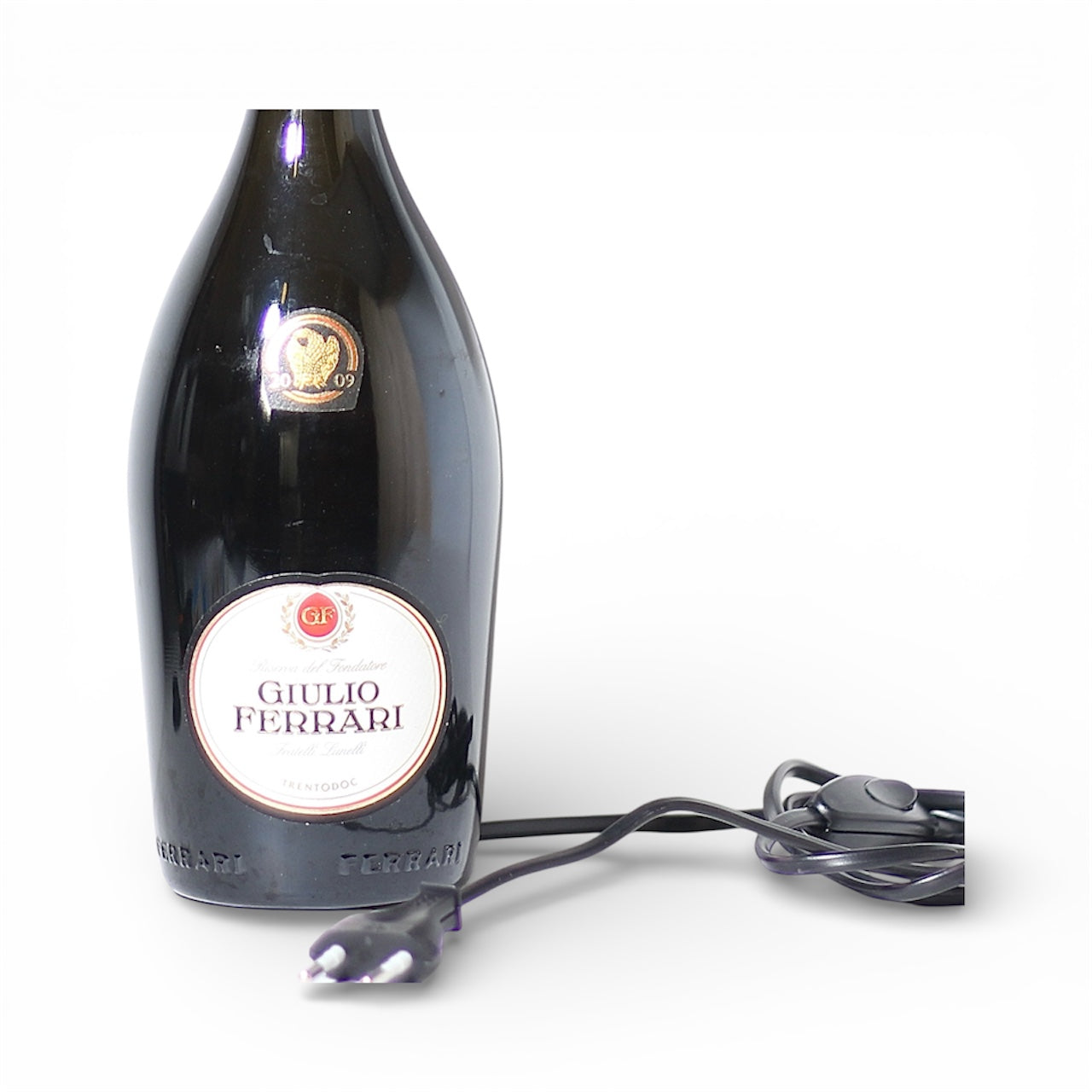 Giulio F. Spumante Table Lamp Bottle Handmade 75 cl