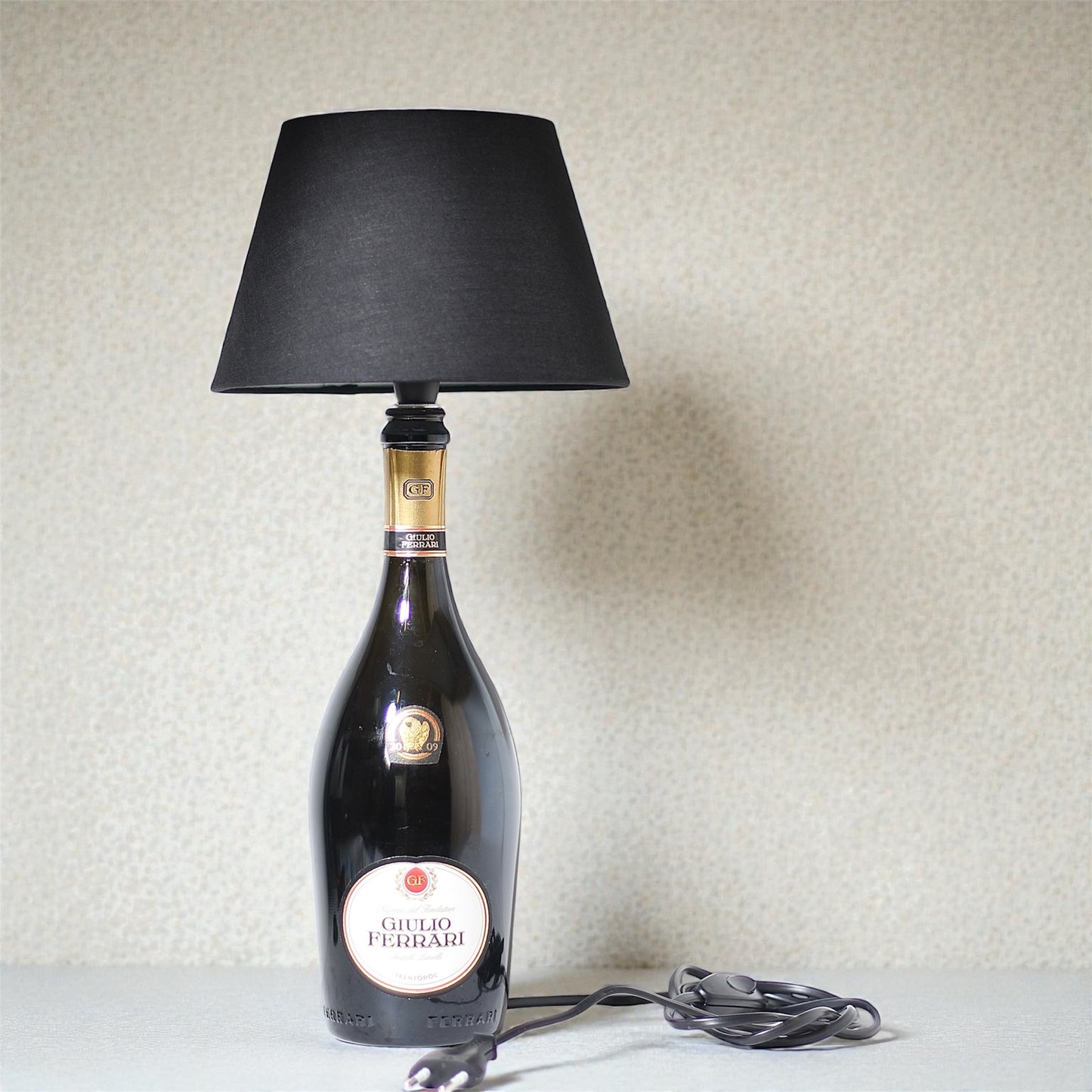 Giulio F. Spumante Table Lamp Bottle Handmade 75 cl