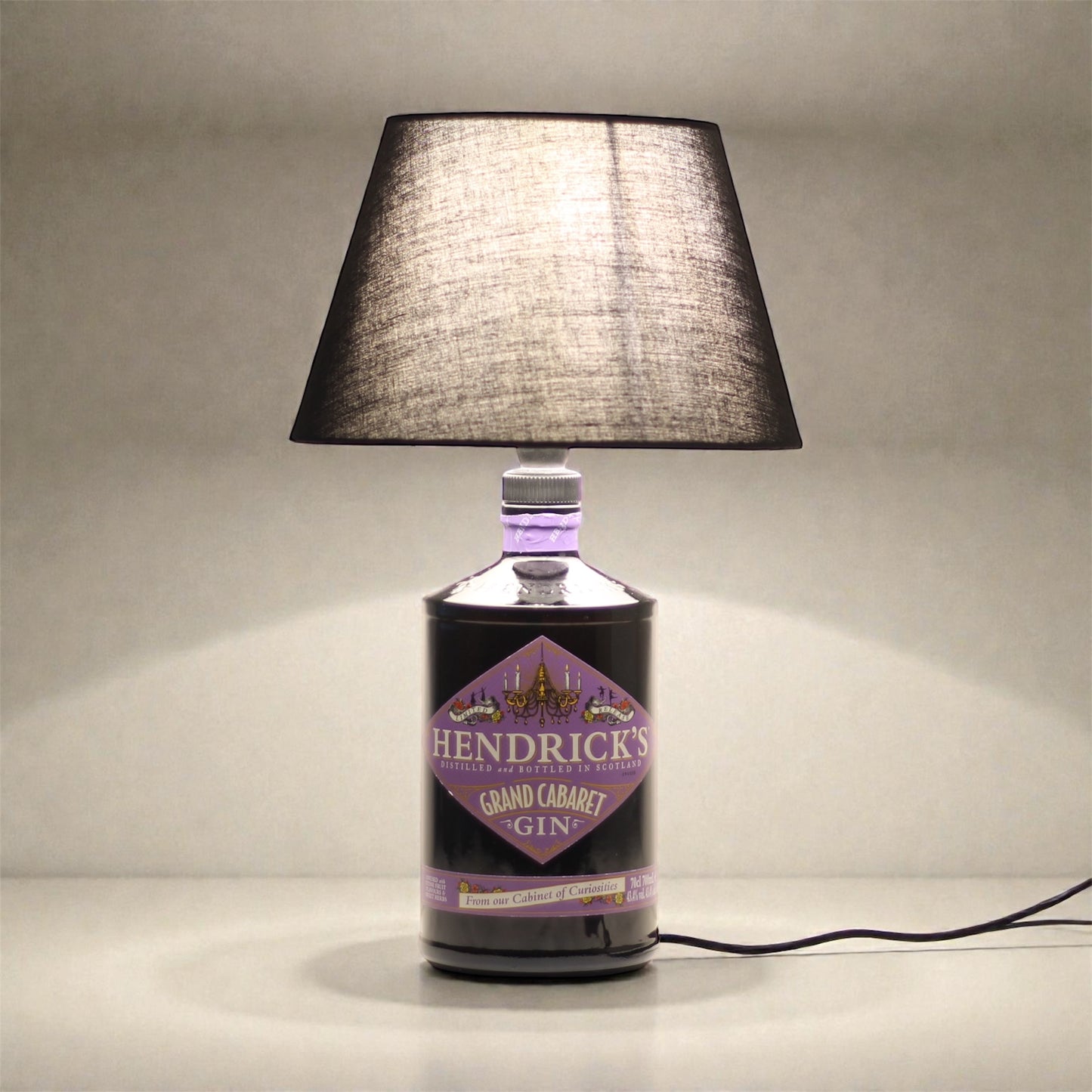 Hendrick's Gin Grand Cabaret Table Lamp Bottle Handmade 70 cl 