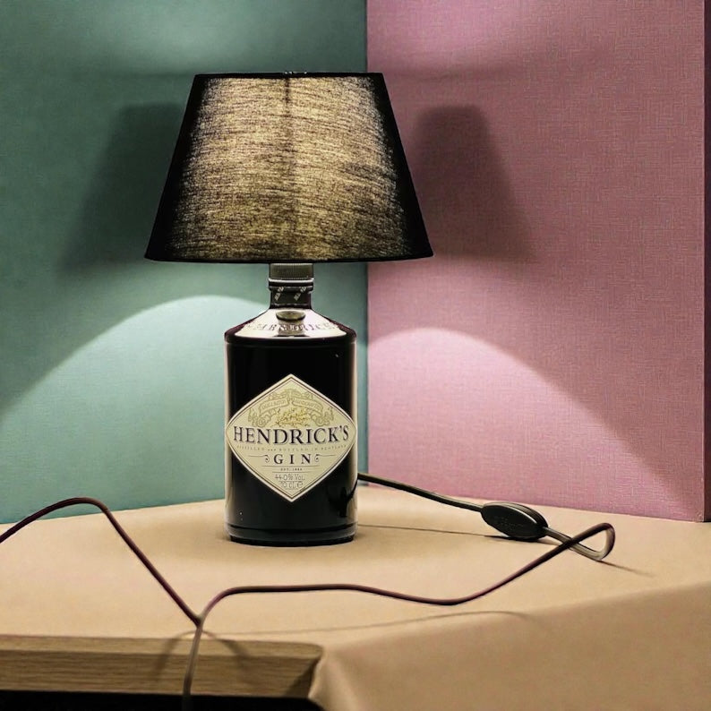Hendrick's Gin Lamp Table Bottle Handmade 70 cl 