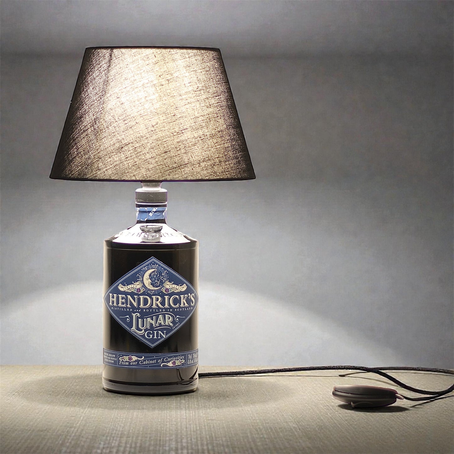 Hendrick's Gin Lunar Table Lamp Bottle Handmade 70 cl 