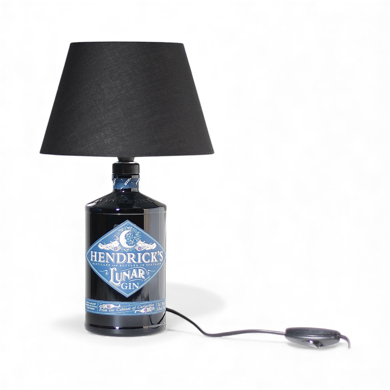 Hendrick's Gin Lunar Table Lamp Bottle Handmade 70 cl 
