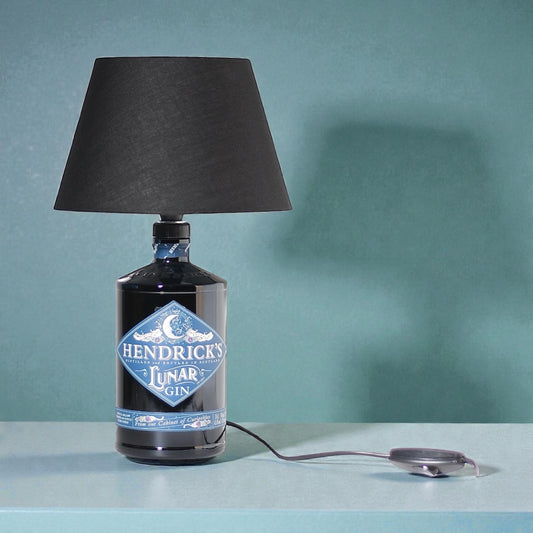 Hendrick's Gin Lunar Lampada Bottiglia da Tavolo Handmade 70 cl
