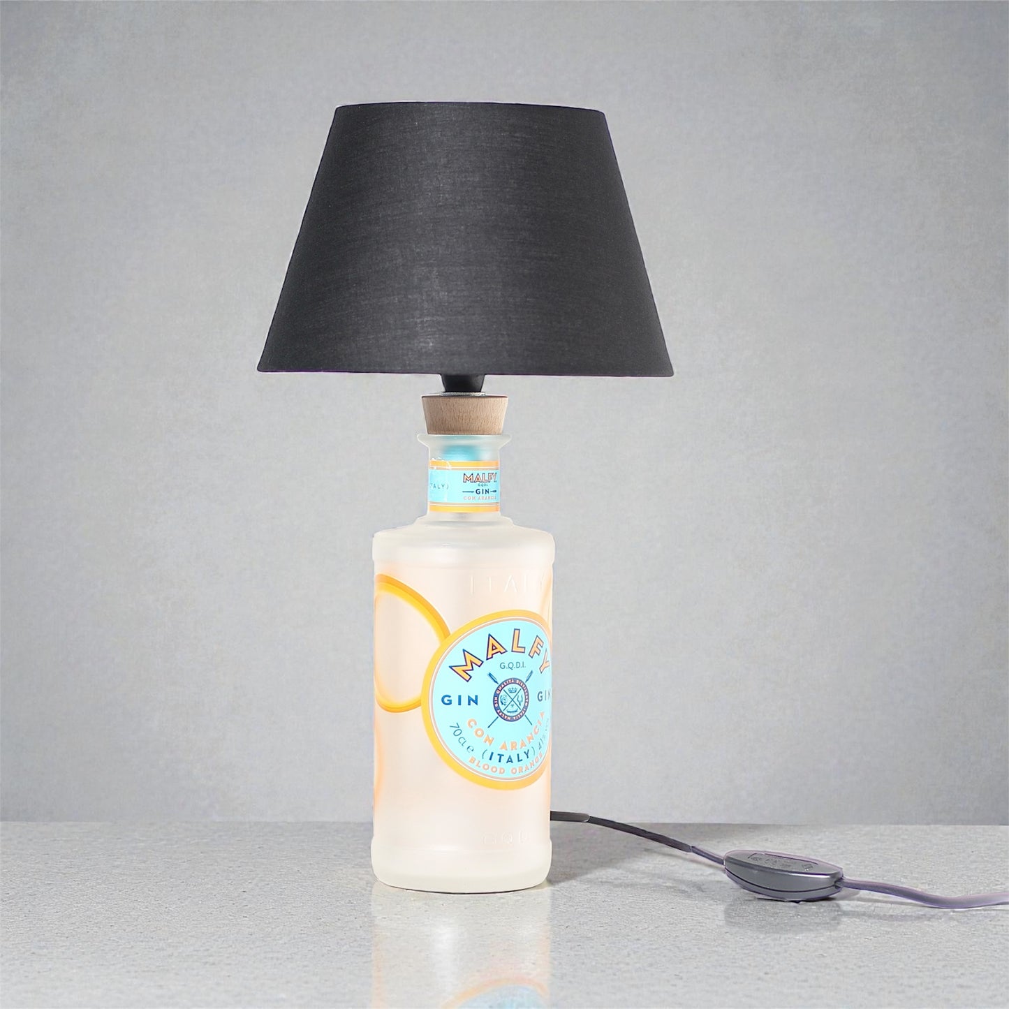 Malfy Blood Orange Handmade Table Lamp Bottle 70 cl 