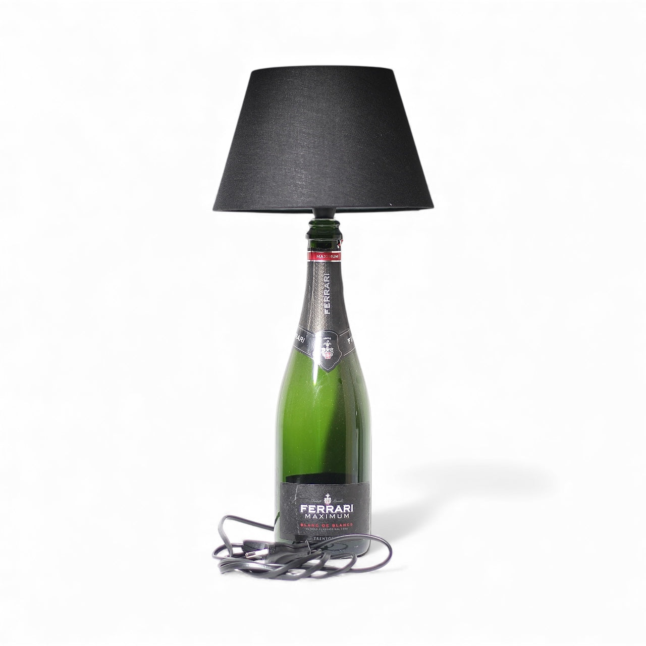 Dom P. Champagne Bottle Lamp Handmade Table Lamp 75 cl