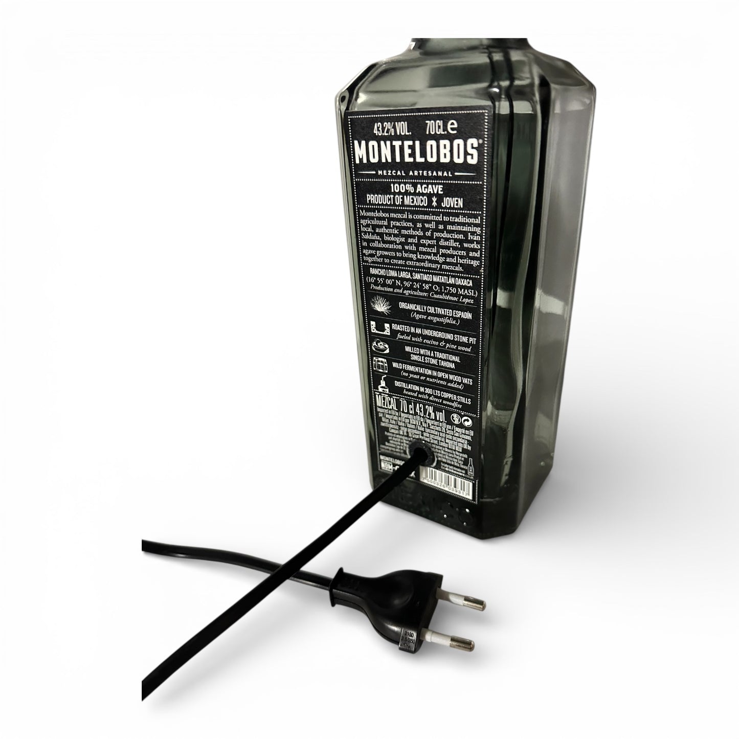 Malfy Blood Orange Handmade Table Lamp Bottle 70 cl 