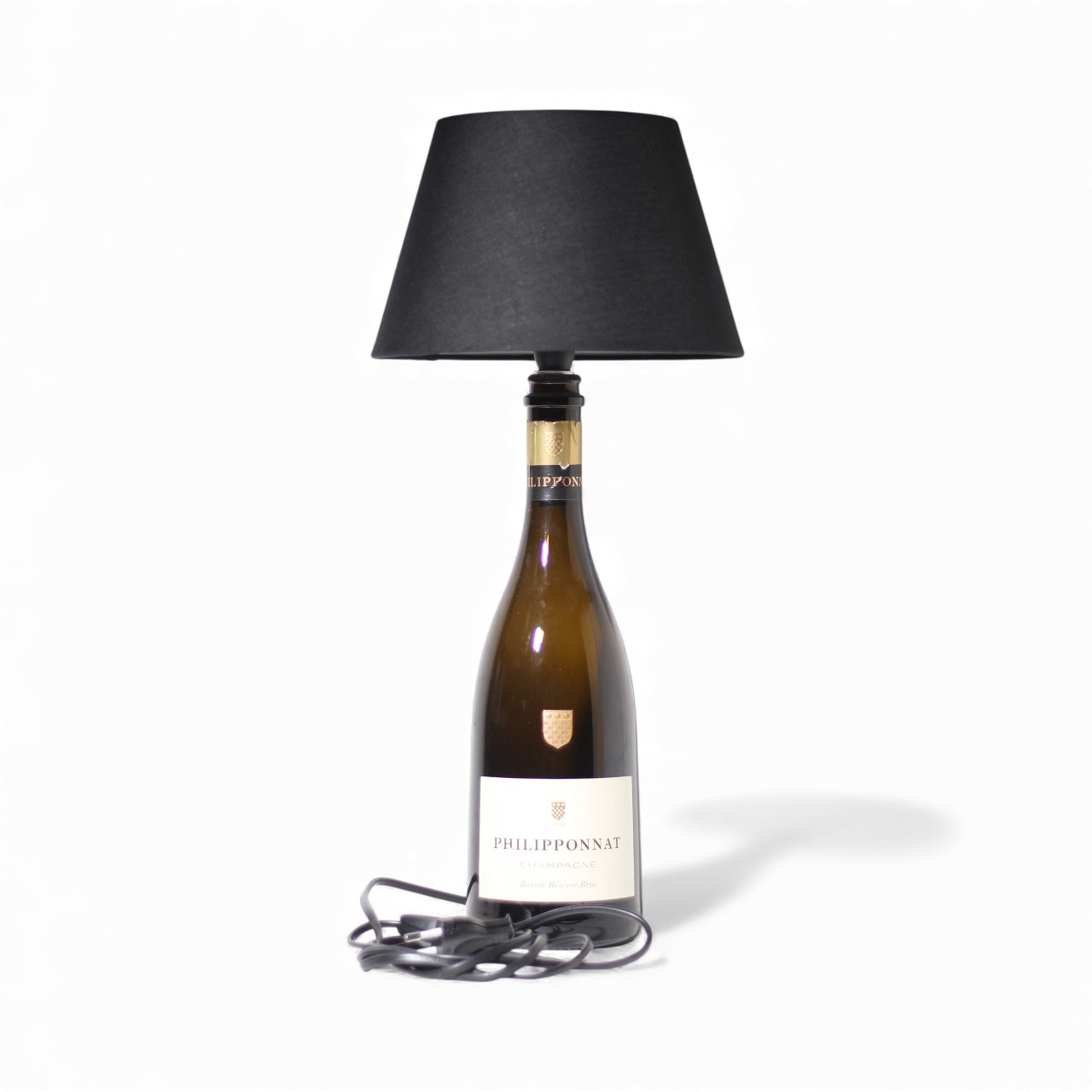 Dom P. Champagne Bottle Lamp Handmade Table Lamp 75 cl