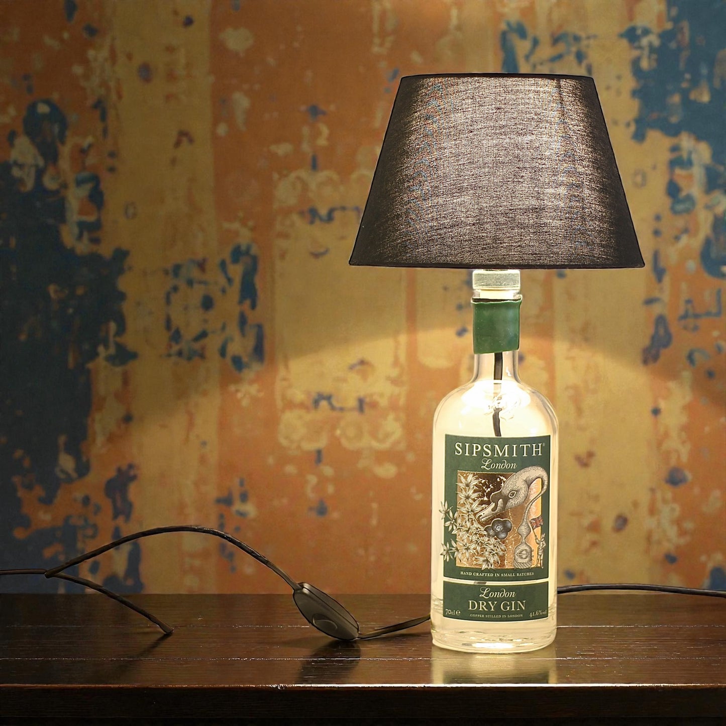 Malfy Blood Orange Handmade Table Lamp Bottle 70 cl 