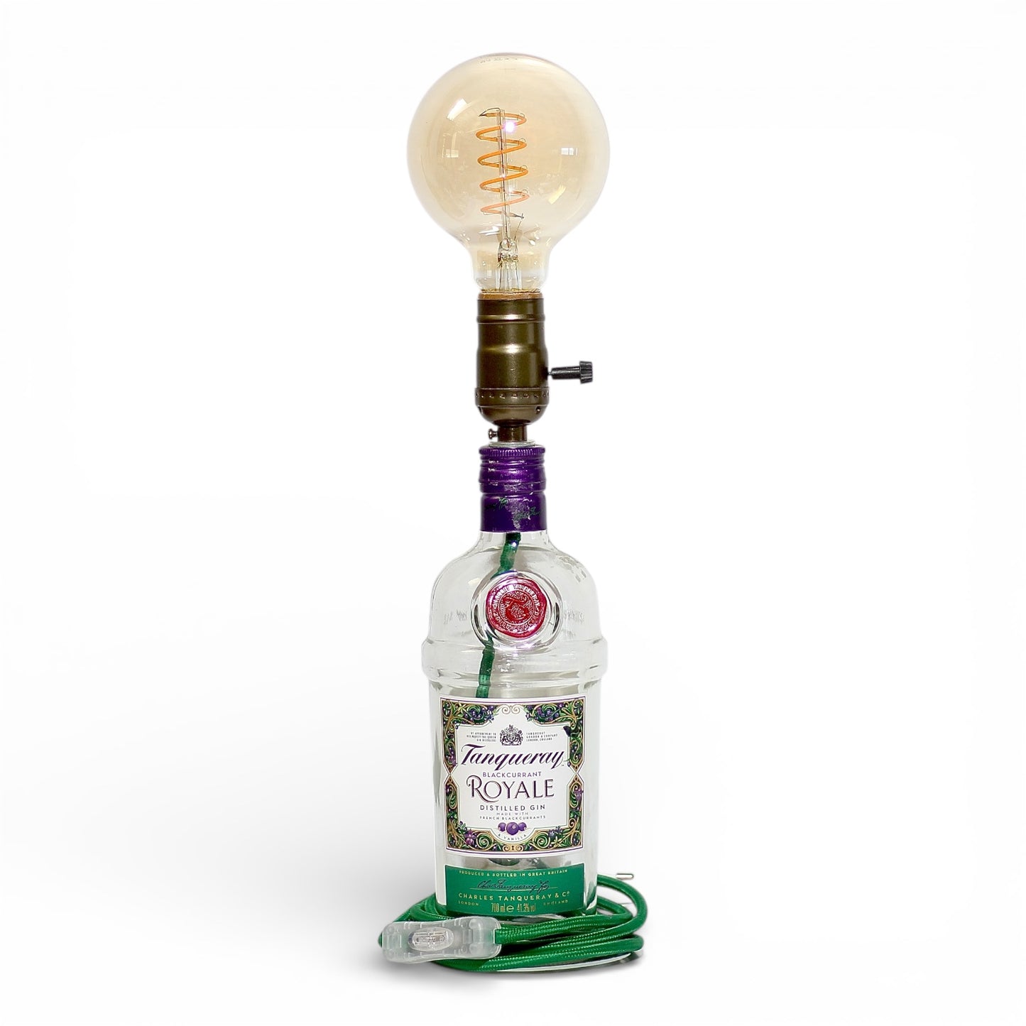 Tanqueray Royale Gin Lampada Bottiglia da Tavolo Handmade 70 cl