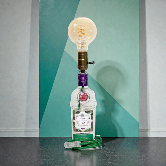 Tanqueray Royale Gin Lampada Bottiglia da Tavolo Handmade 70 cl