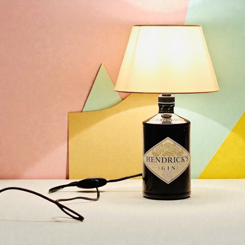 Hendrick's Gin Lamp Table Bottle Handmade 70 cl 