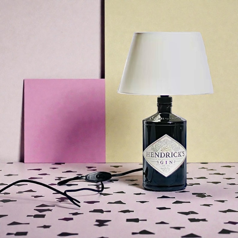Hendrick's Gin Lamp Table Bottle Handmade 70 cl 