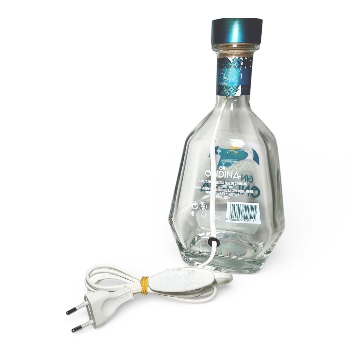Malfy Blood Orange Handmade Table Lamp Bottle 70 cl 