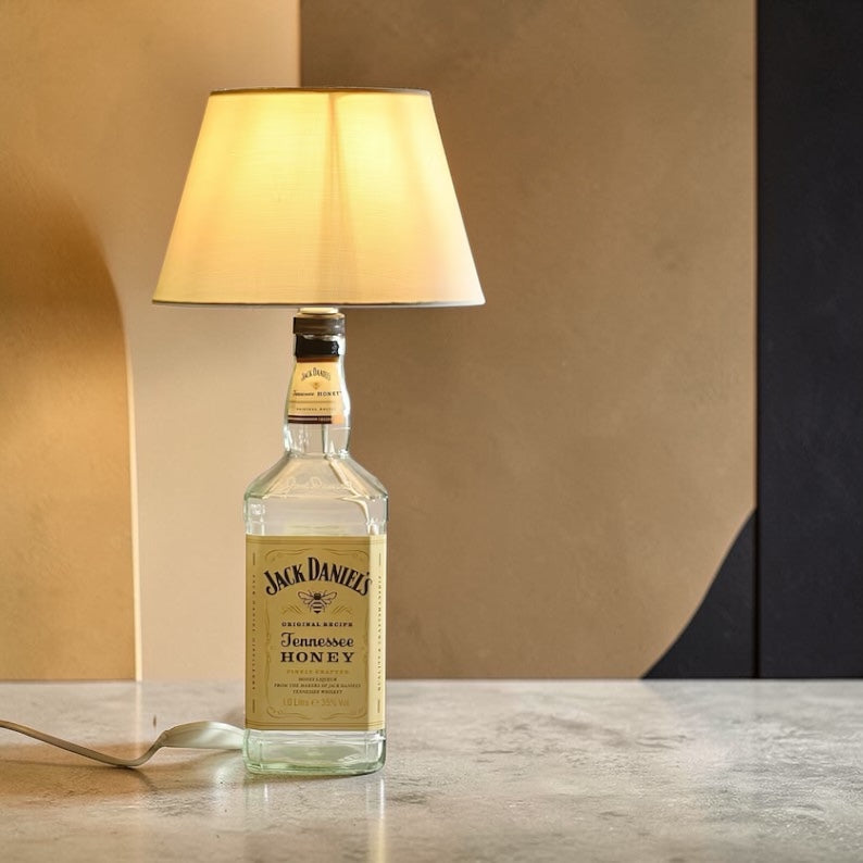 Jack Daniel's Tennessee Honey Lampada Bottiglia da Tavolo Handmade 1.0 lt