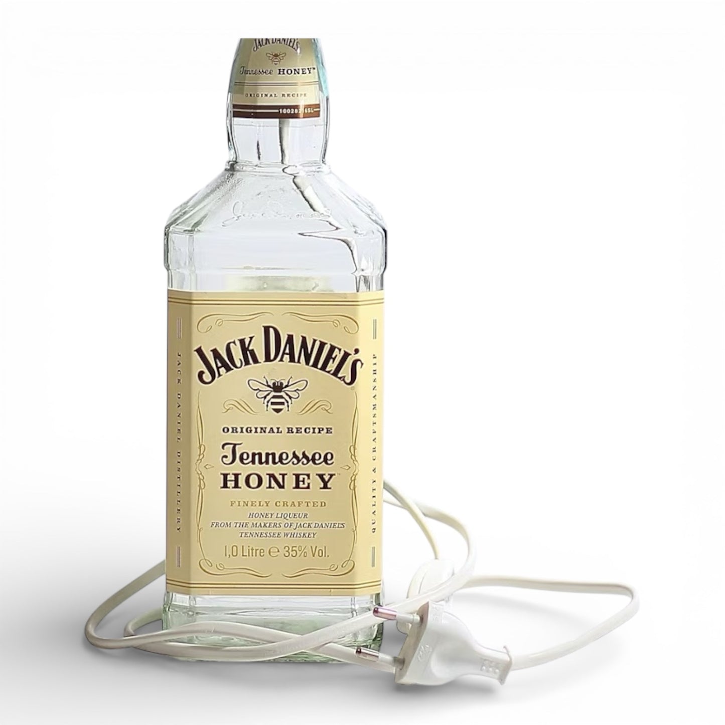 Jack Daniel's Tennessee Honey Lampada Bottiglia da Tavolo Handmade 1.0 lt